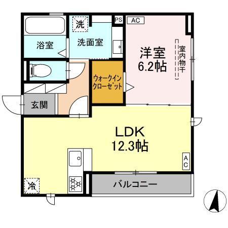D-Hills上浅田Ⅱ（202） 間取り図画像