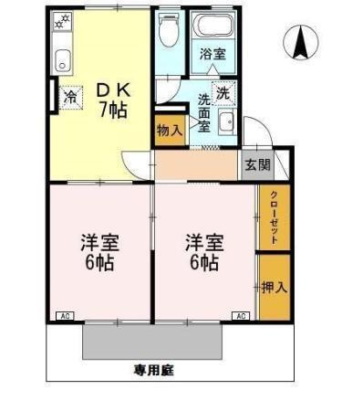 セジュールＮＯＹＯＲＩ（102） 間取り図画像