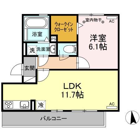 シス・パシオン（201） 間取り図画像