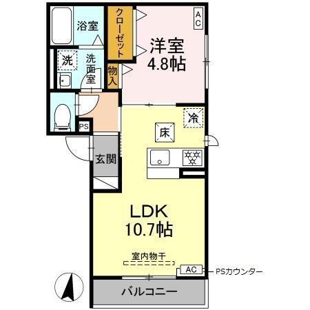 D-Hills元魚（101） 間取り図画像