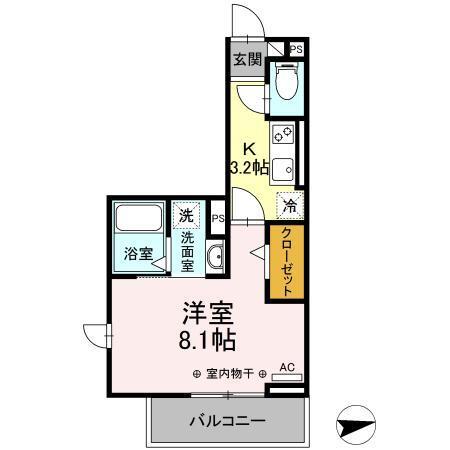 ラフィーネ（206） 間取り図画像