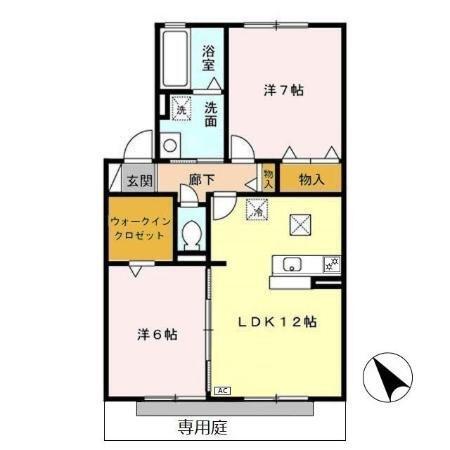 ローズコート 和田　Ａ（103） 間取り図画像