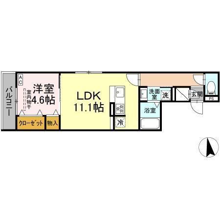 Merci（202） 間取り図画像