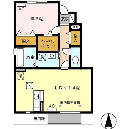 ベルタ フォート（103） 間取り図画像