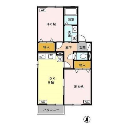 ヴィラ・モンターニュ（203） 間取り図画像