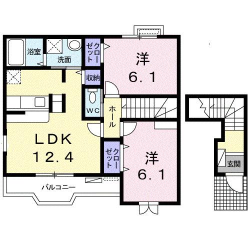 カーサエルモーサ（201） 間取り図画像