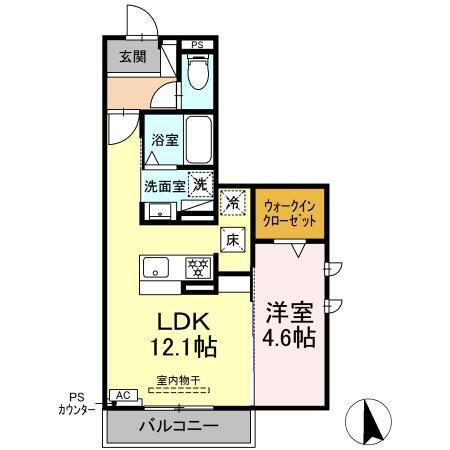 Ｃｒｅｓｔ　Ｒｉｄｇｅ（101） 間取り図画像