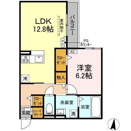D-Hills原島町（206） 間取り図画像