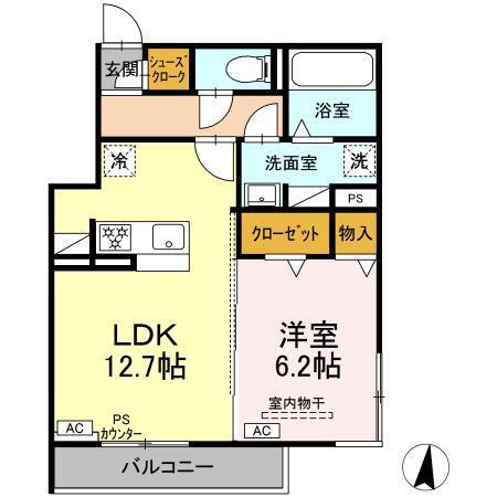 D-Hills原島町（301） 間取り図画像