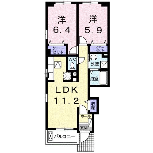 ミルトハーモニーＡ（101） 間取り図画像