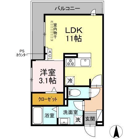 D-Hills野口（201） 間取り図画像