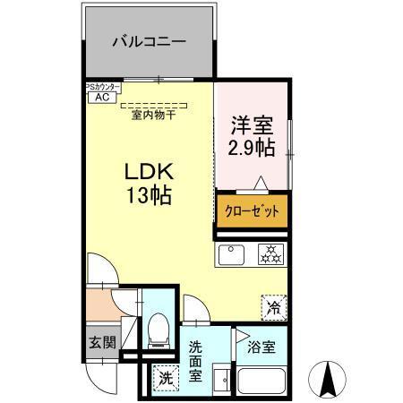 D-Hills野口（302） 間取り図画像