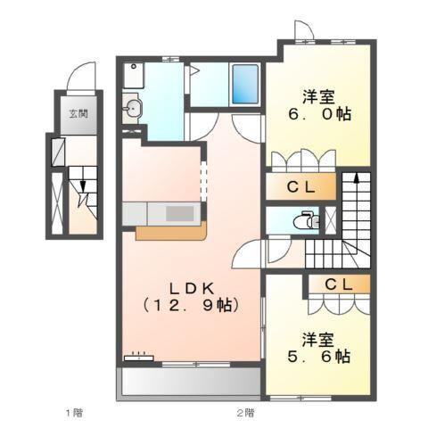 ロココプランＣ 間取り図画像