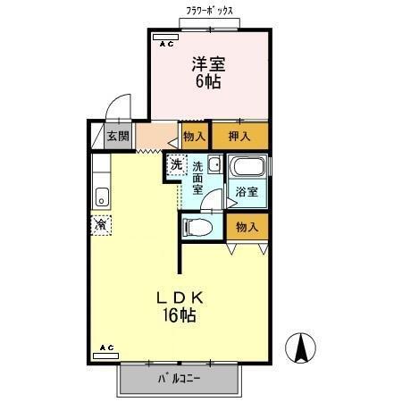 カトルセゾン　B棟（101） 間取り図画像