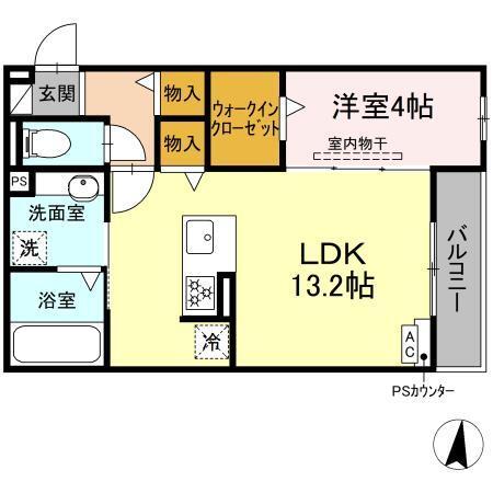 D-Hills西浅田（302） 間取り図画像