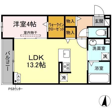 D-Hills西浅田（303） 間取り図画像
