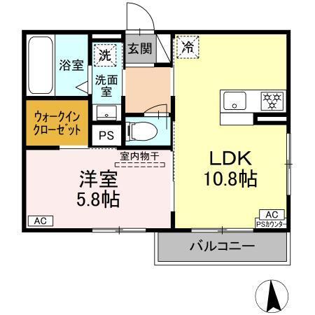 D-Hills領家Ⅱ（201） 間取り図画像