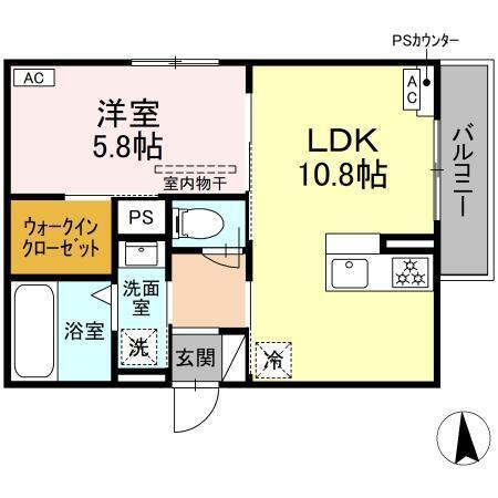 D-Hills領家Ⅱ（205） 間取り図画像