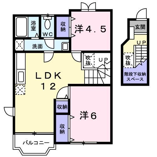サンクローレⅢ（203） 間取り図画像