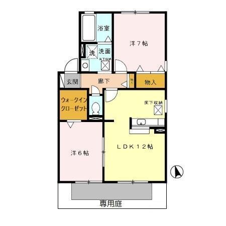 ポワール　Ｃ（101） 間取り図画像