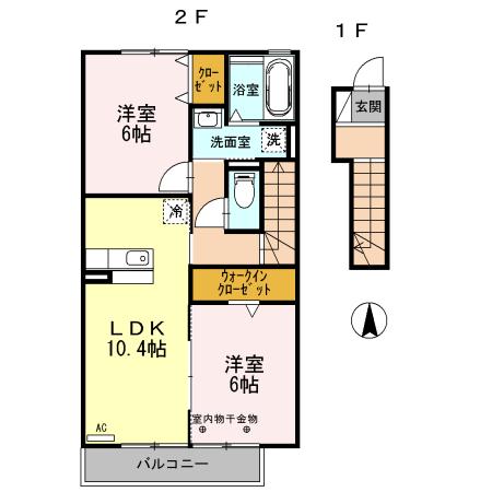 フェリーチェ（202） 間取り図画像