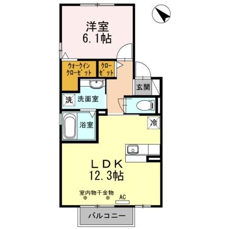 メゾン・オリーブ（205） 間取り図画像