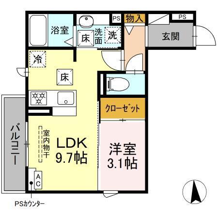 D-Hills領家Ⅱ（102） 間取り図画像