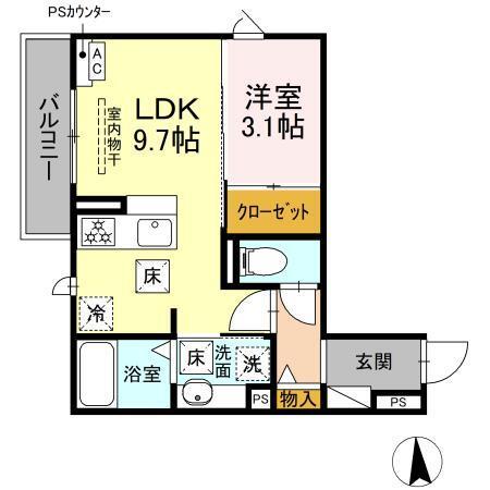 D-Hills領家Ⅱ（103） 間取り図画像