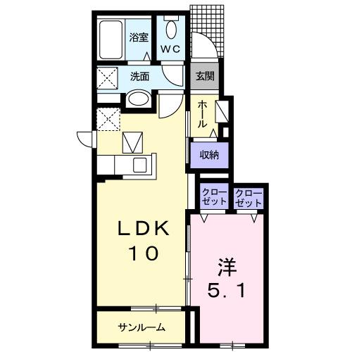 エクラ（102） 間取り図画像