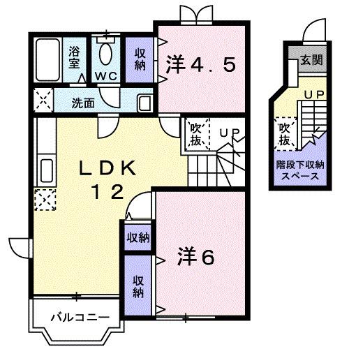 サニーハムレット３（202） 間取り図画像