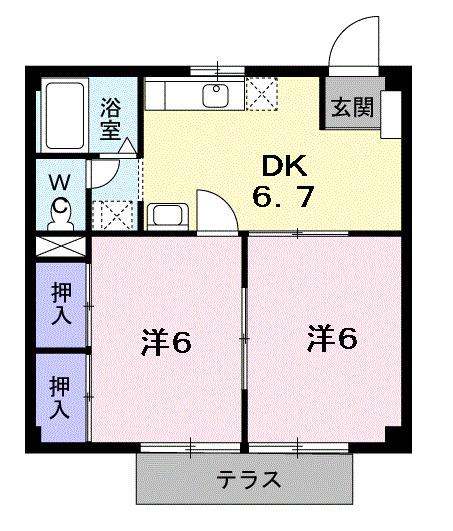 メゾンインペリアル（101） 間取り図画像