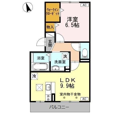 ジュフーレ和田（103） 間取り図画像