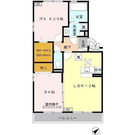 フィオーレ松本（103） 間取り図画像