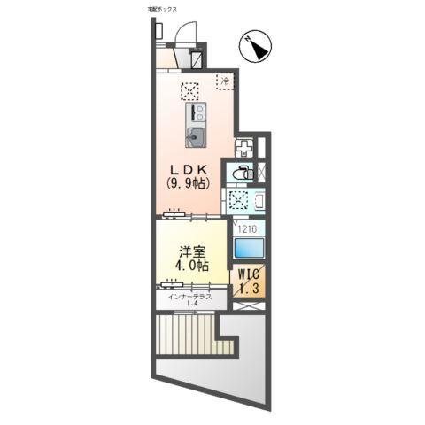 ユニヴァリィⅡ初生（仮） 間取り図画像