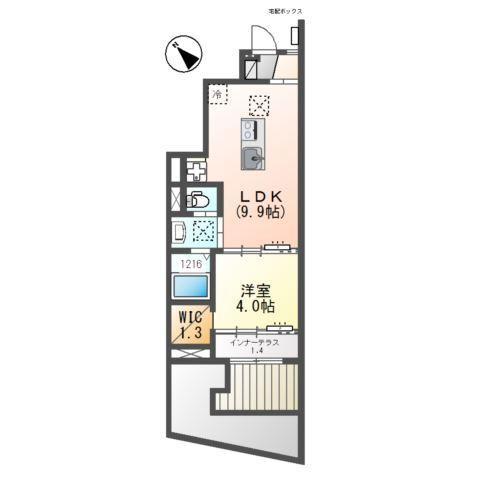ユニヴァリィⅡ初生（仮） 間取り図画像