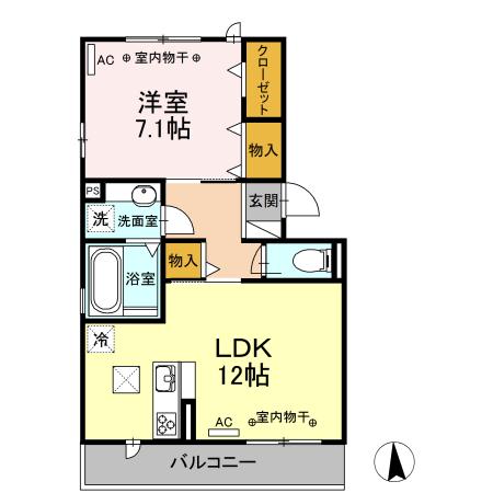 グリーンパーク早出（102） 間取り図画像