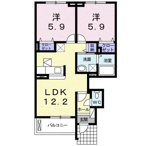 ローズヒルズ（103） 間取り図画像