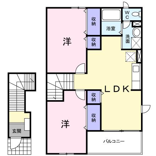 ドムス・アミーゴⅠ（203） 間取り図画像