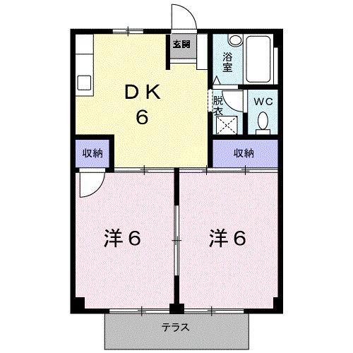メゾンＣＥＬＩＮＥ（101） 間取り図画像