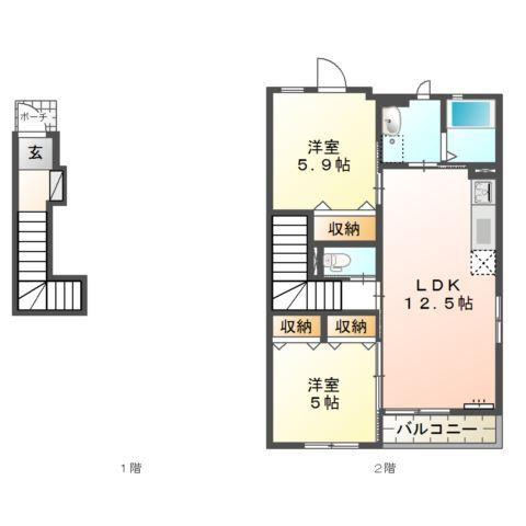Ｐａｒｔｅｎｚａ（パルテンツァ） 間取り図画像