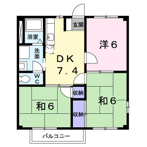 ＣＯＭＯ（201） 間取り図画像