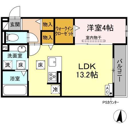 D-Hills西浅田（102） 間取り図画像