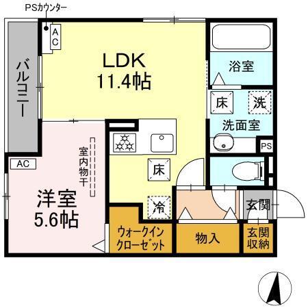 D-Hills西浅田（105） 間取り図画像