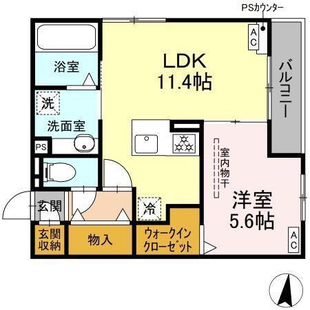 D-Hills西浅田（201） 間取り図画像