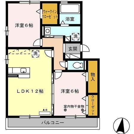 フェリーチェ　B（202） 間取り図画像