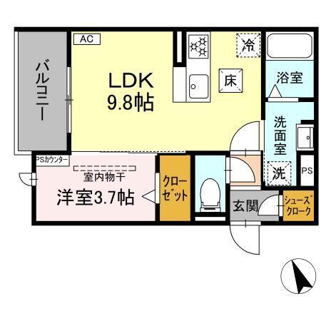 D-Hills小池（105） 間取り図画像