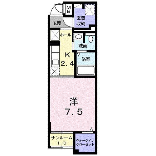 エムズアークⅠ（101） 間取り図画像