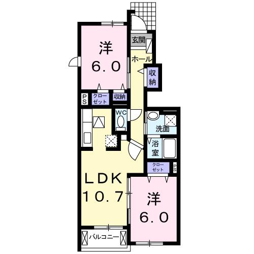 メゾンクレールⅡ（103） 間取り図画像