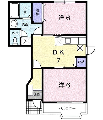 パンシオンＩＫ（102） 間取り図画像