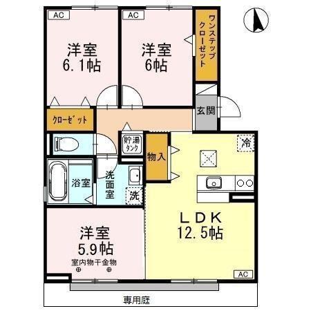 ピーノ・パルフェ（102） 間取り図画像